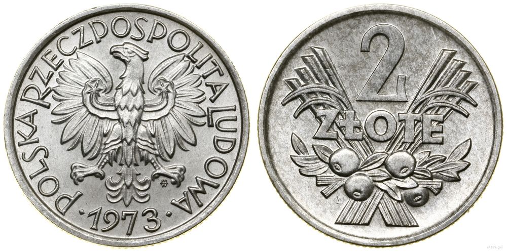 Polska, 2 złote, 1973