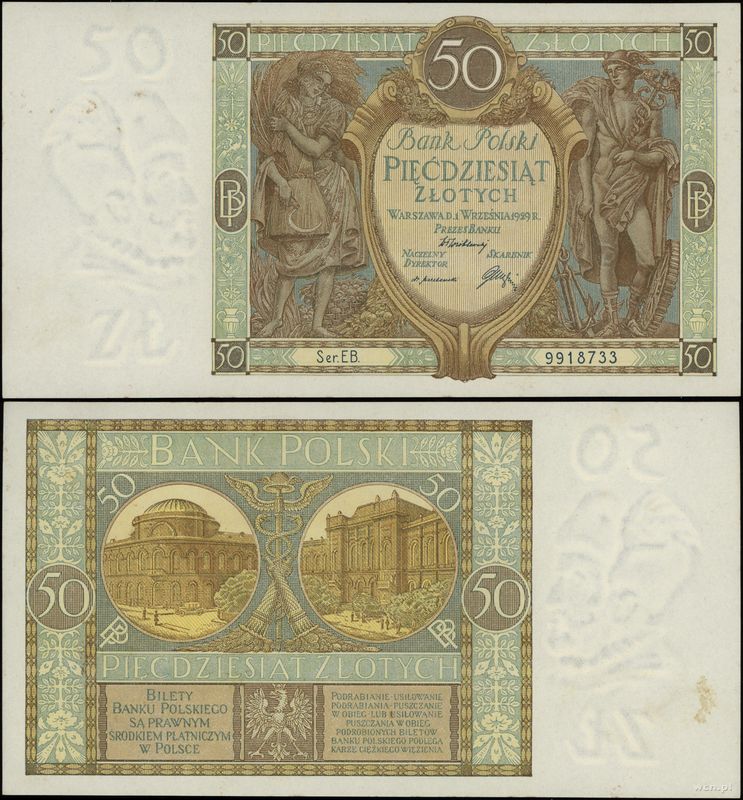 Polska, 50 złotych, 1.09.1929