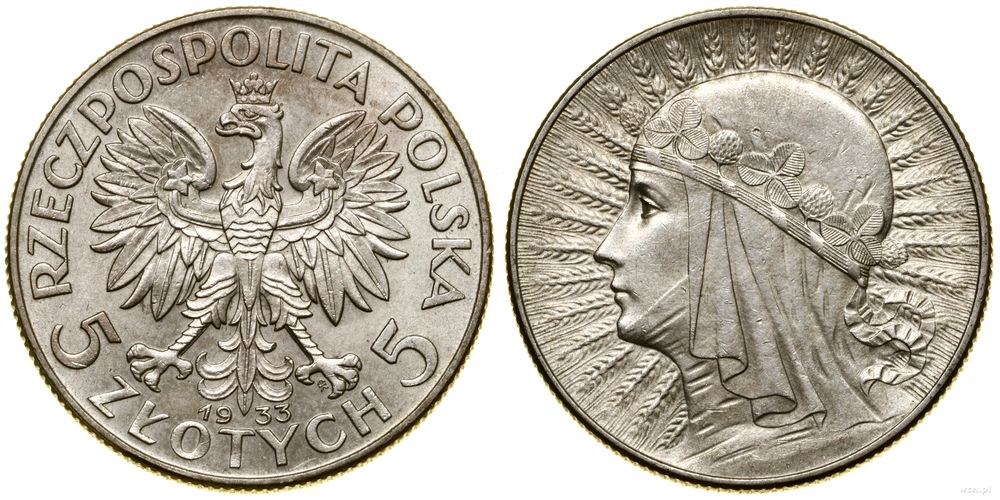 Polska, 5 złotych, 1933