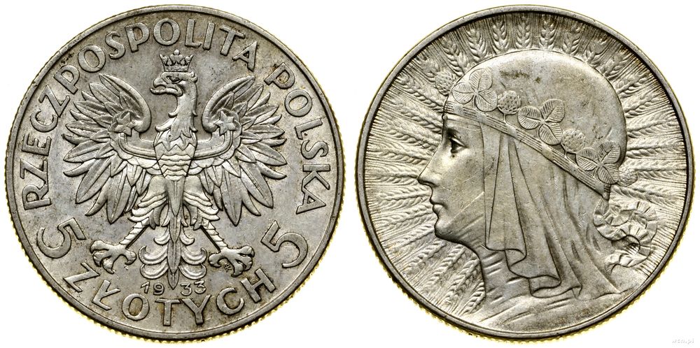 Polska, 5 złotych, 1933
