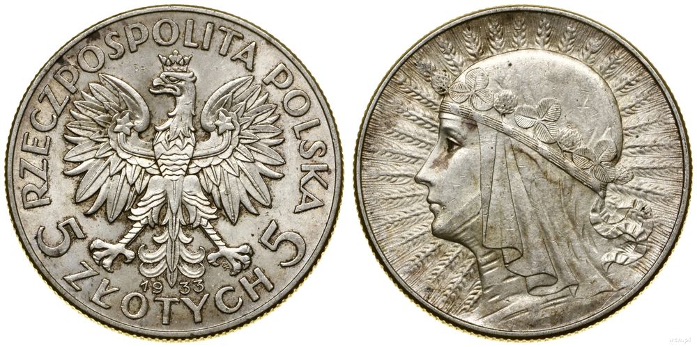 Polska, 5 złotych, 1933