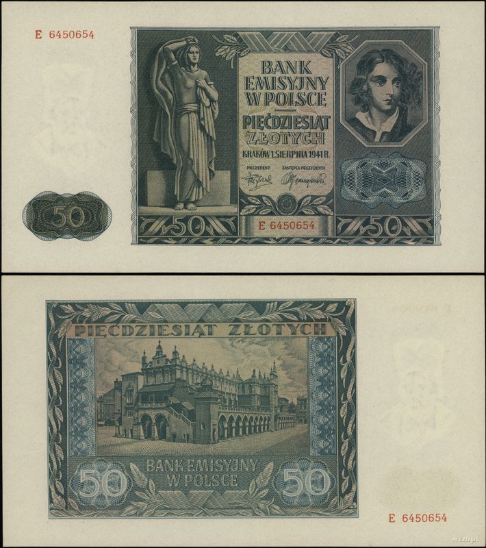 Polska, 50 złotych, 1.08.1941