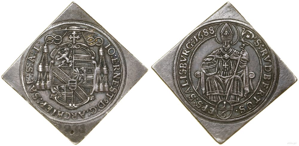 Austria, klipa 1/6 talara, 1688