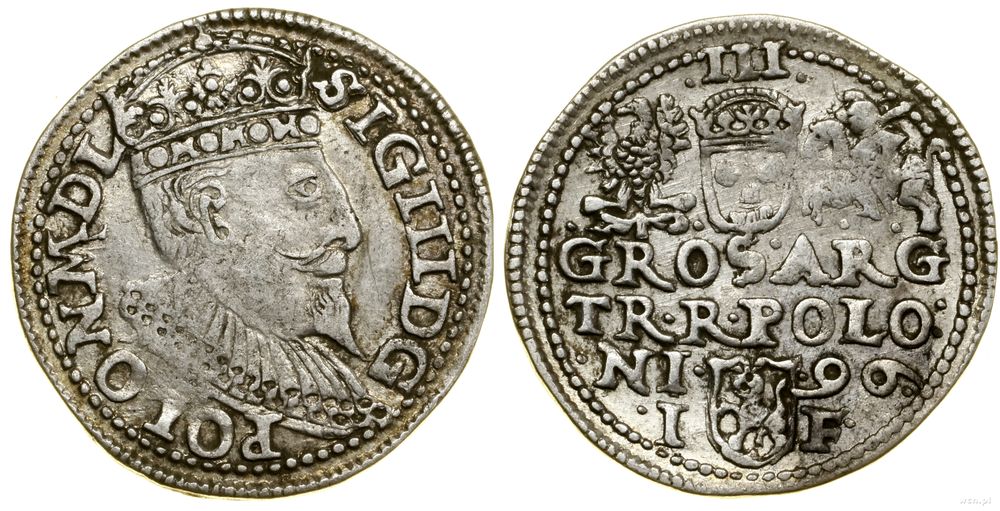 Polska, trojak, 1596