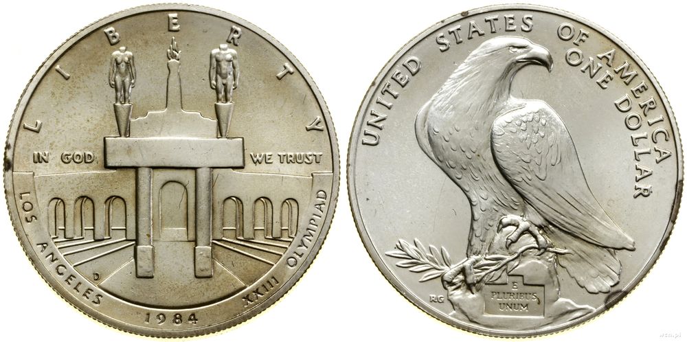 Stany Zjednoczone Ameryki (USA), 1 dolar, 1984 D
