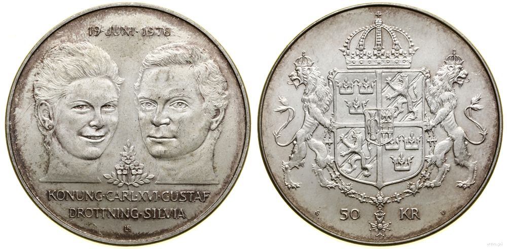 Szwecja, 50 koron, 1976
