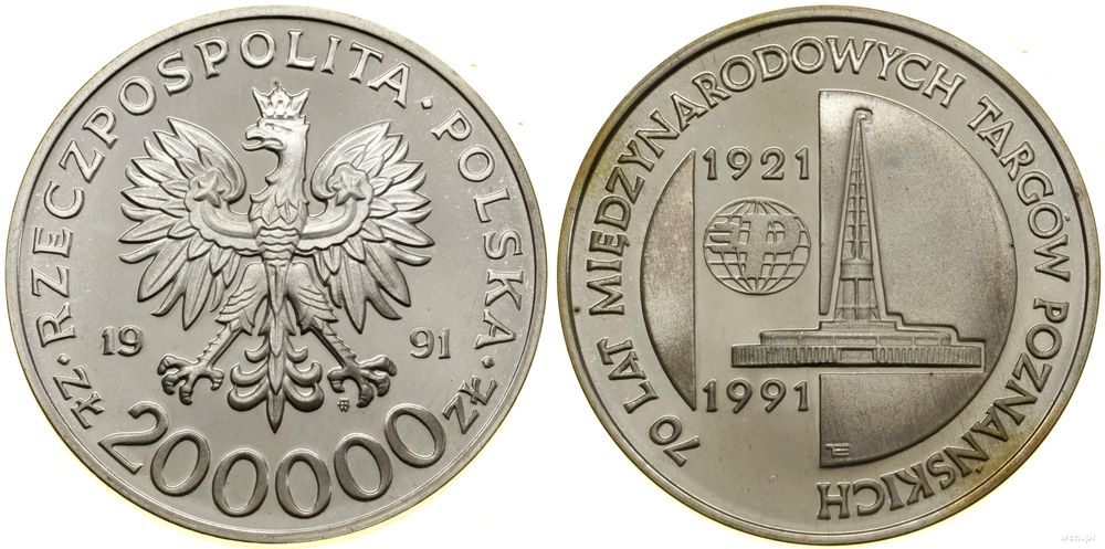 Polska, 200.000 złotych, 1991