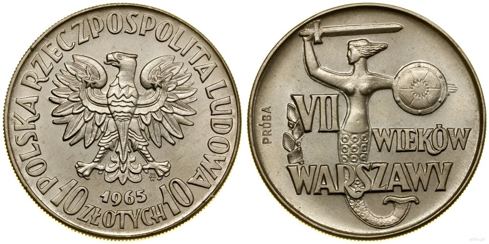 Polska, 10 złotych, 1965