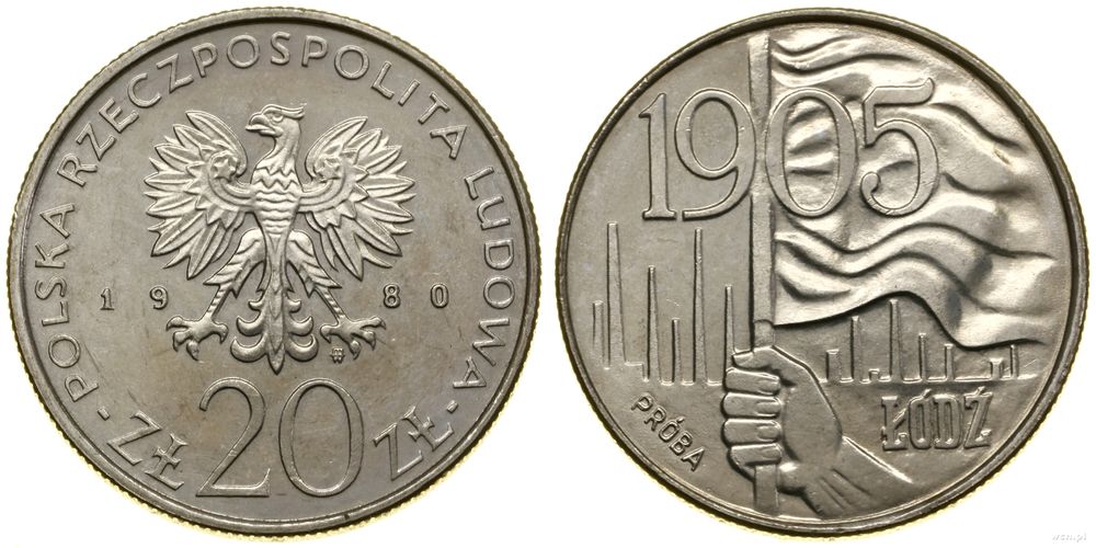 Polska, 20 złotych, 1980