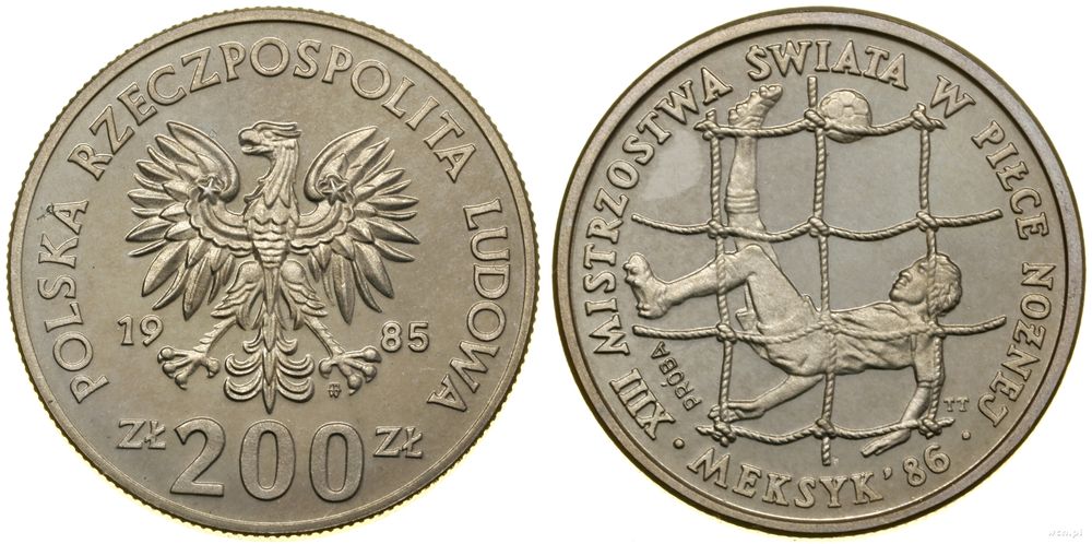 Polska, 200 złotych, 1985