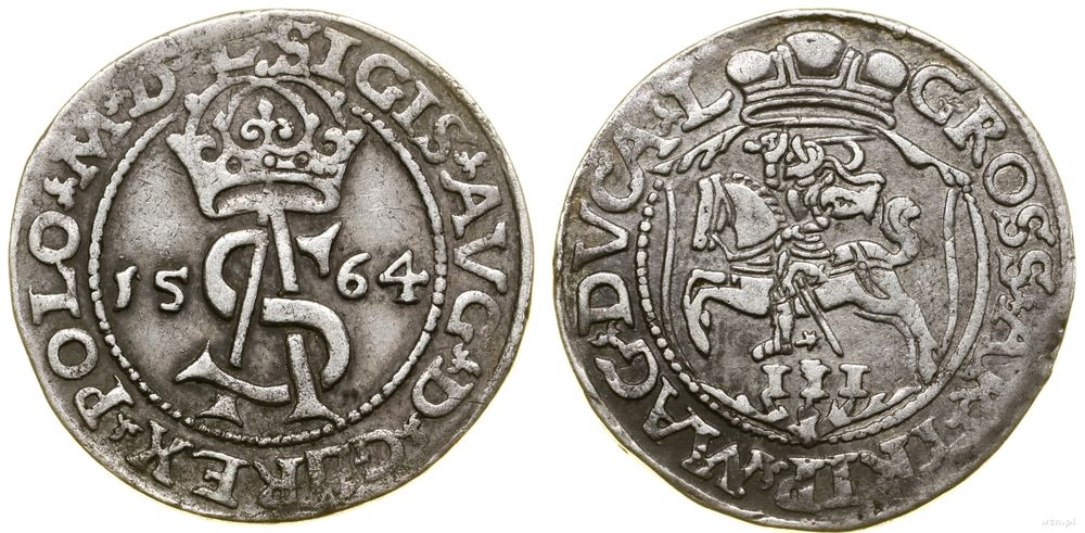 Polska, trojak, 1564