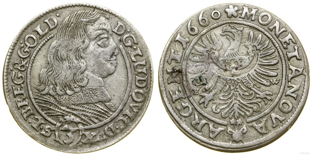 Śląsk, 3 krajcary, 1660