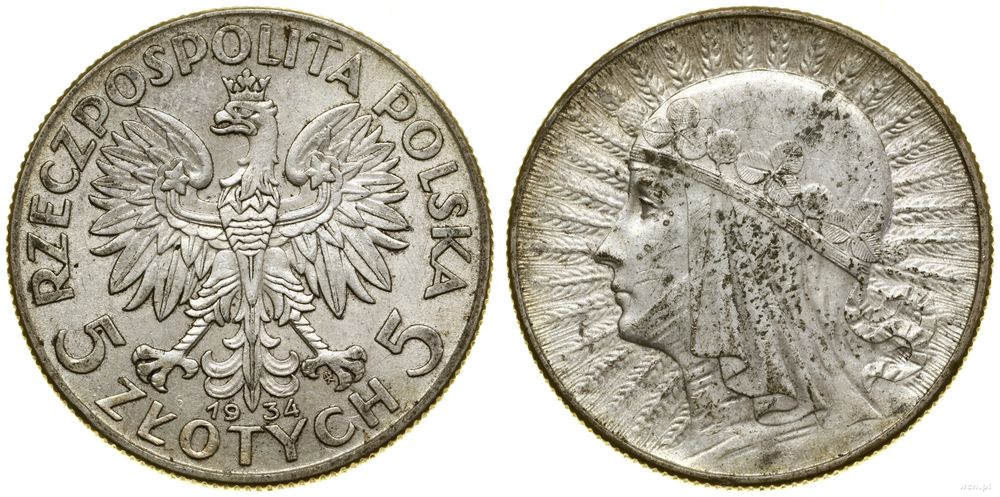 Polska, 5 złotych, 1934