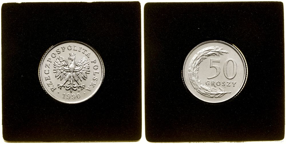 Polska, 50 groszy, 1990