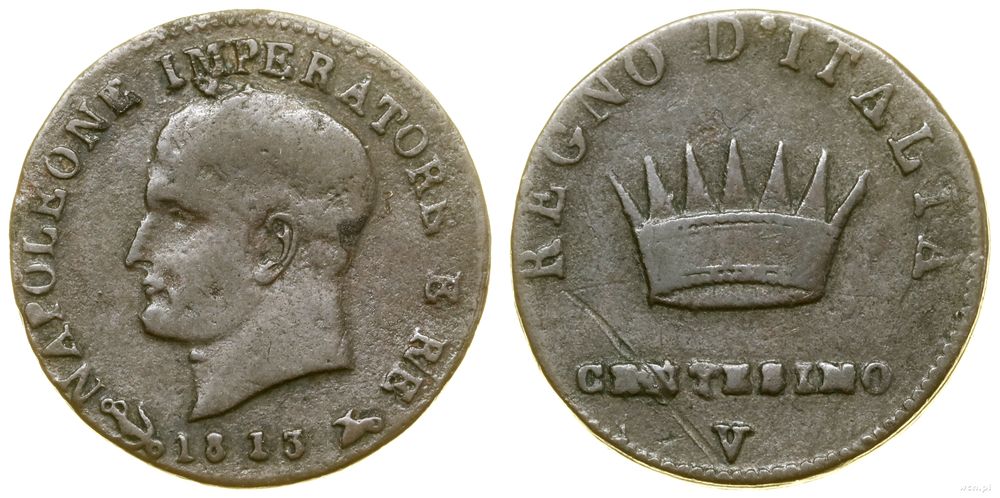 Włochy, centesimo, 1813 V