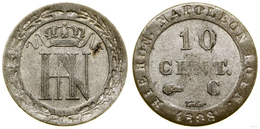 Niemcy, 10 centymów, 1808 C