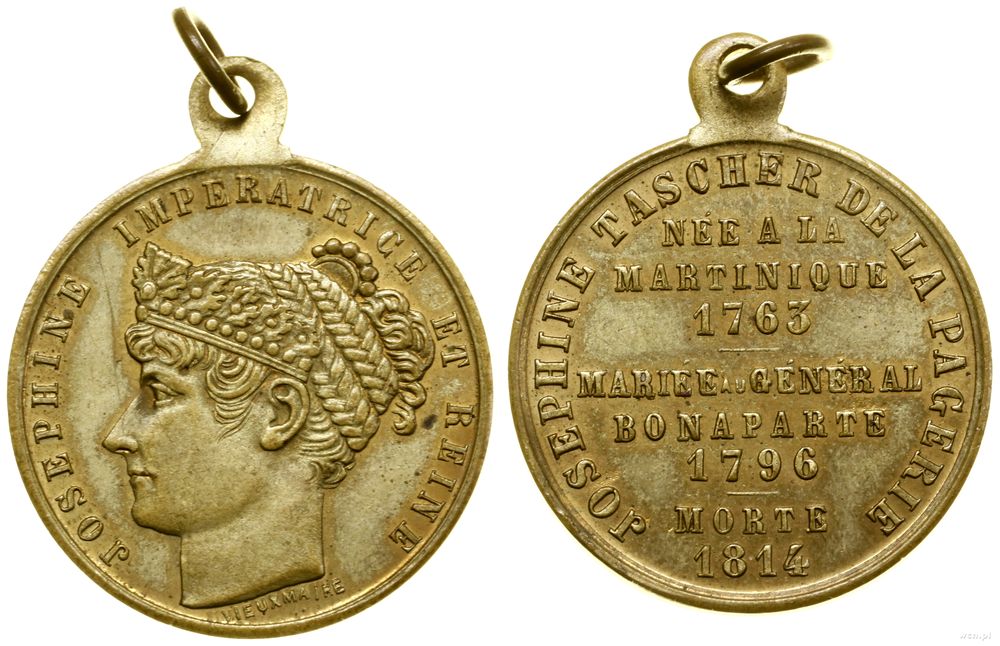 Francja, medalik pamiątkowy, po 1814