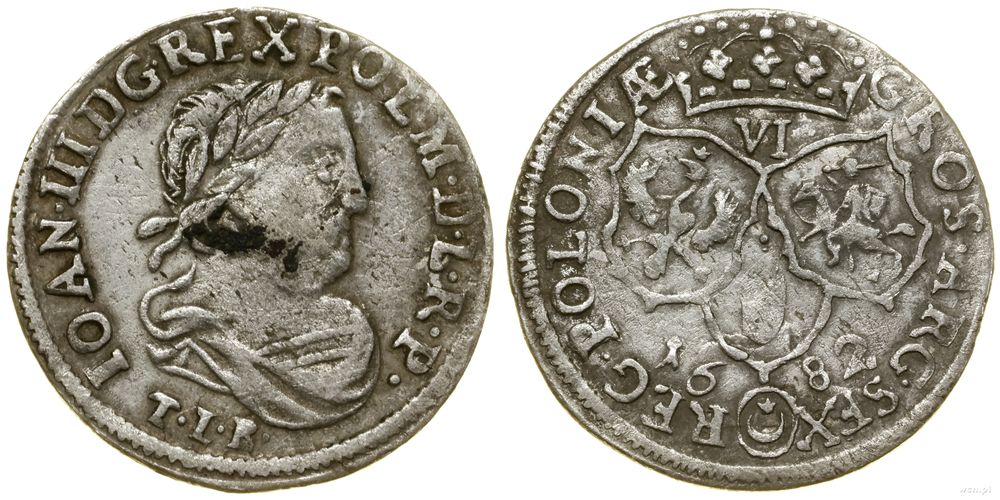 Polska, szóstak, 1682