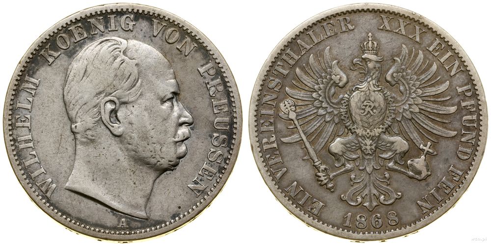 Niemcy, talar, 1868 A