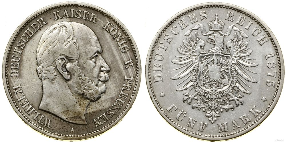 Niemcy, 5 marek, 1875 A