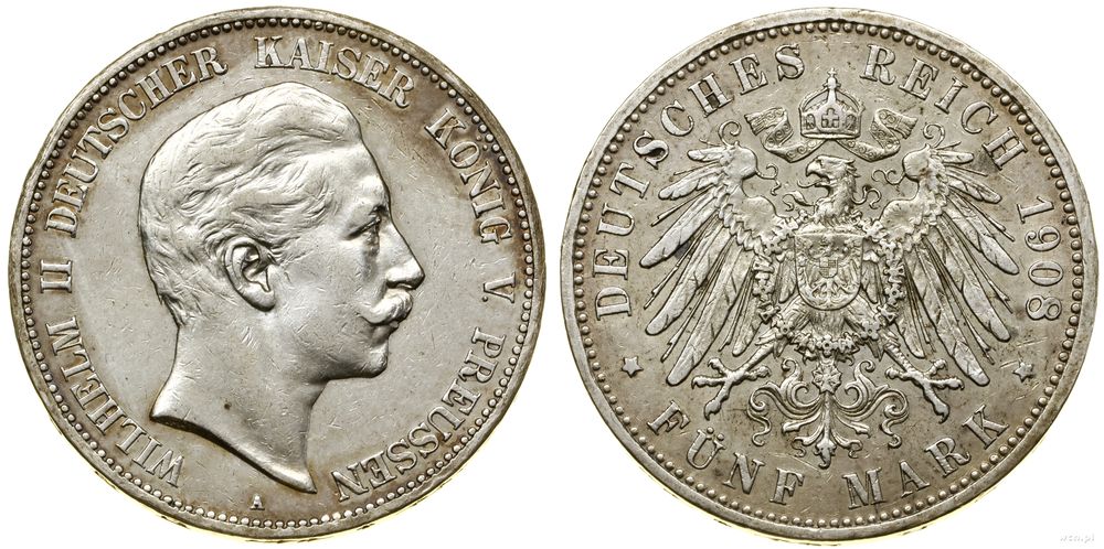 Niemcy, 5 marek, 1908 A