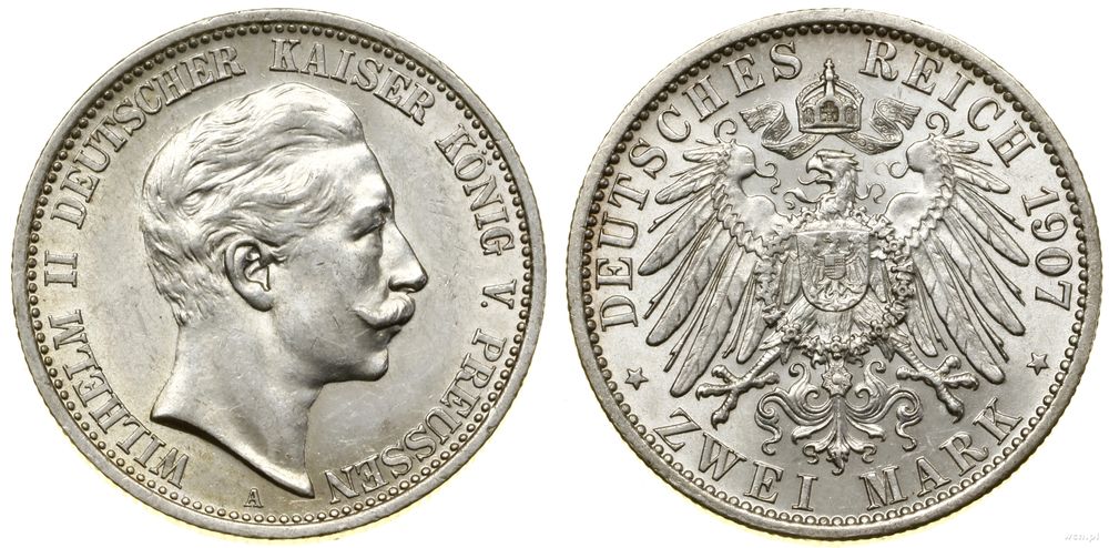 Niemcy, 2 marki, 1907 A