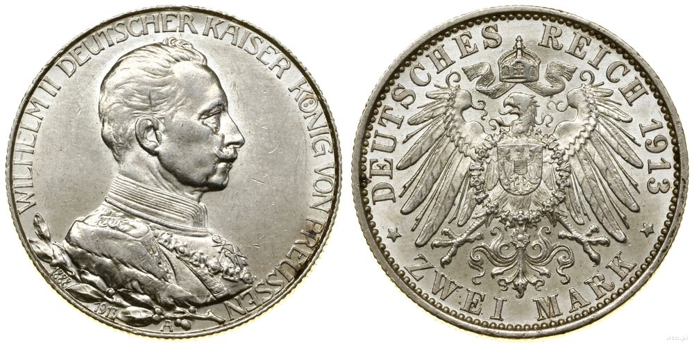 Niemcy, 2 marki, 1913 A