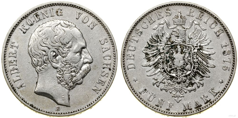 Niemcy, 5 marek, 1875 E