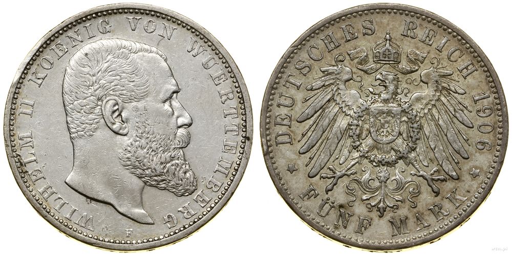 Niemcy, 5 marek, 1906 F