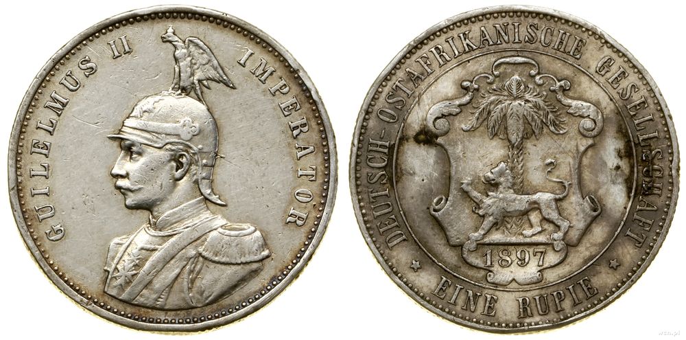 Niemcy, 1 rupia, 1897