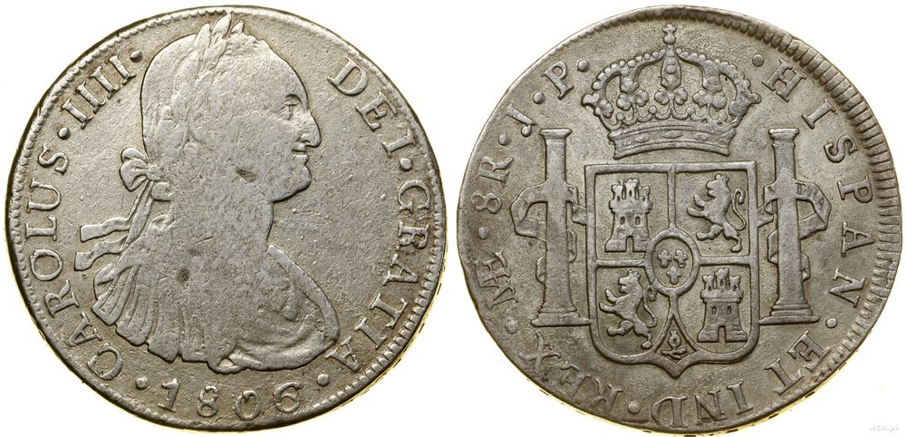Peru, 8 realów, 1806 JP