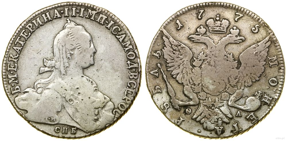 Rosja, rubel, 1775 СПБ ФЛ
