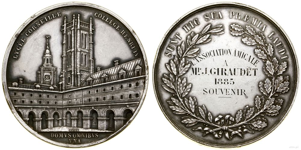 Francja, medal nagrodowy, 1885