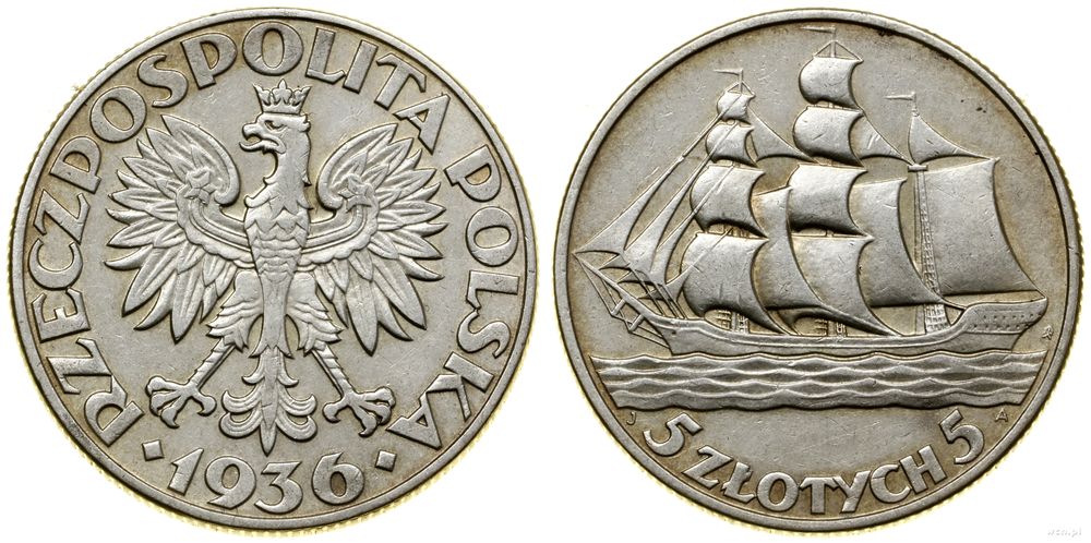 Polska, 5 złotych, 1936