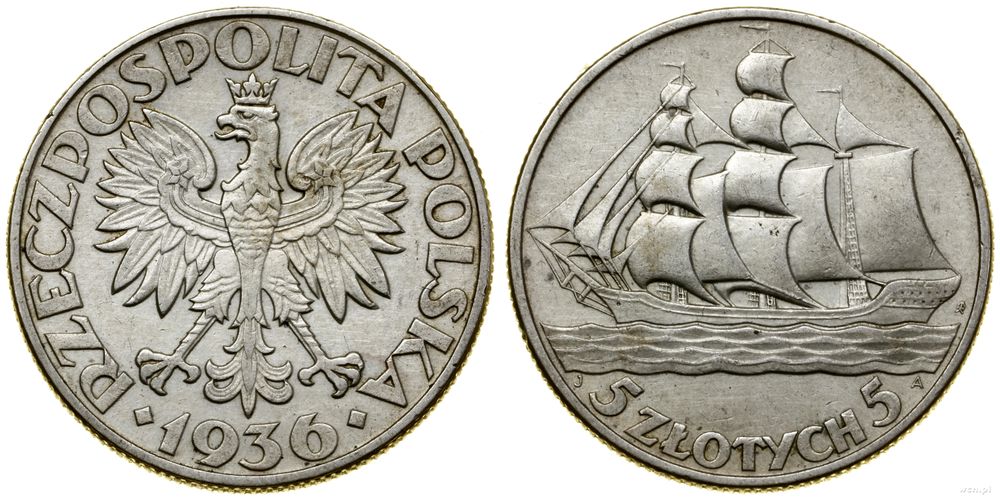 Polska, 5 złotych, 1936