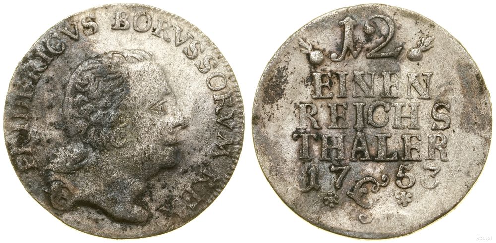 Niemcy, 1/12 talara, 1753 g