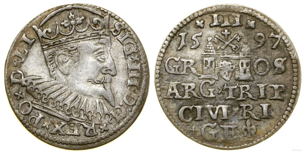 Polska, trojak, 1597