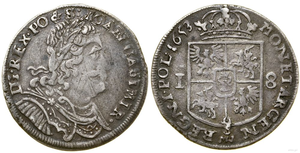 Polska, ort, 1653