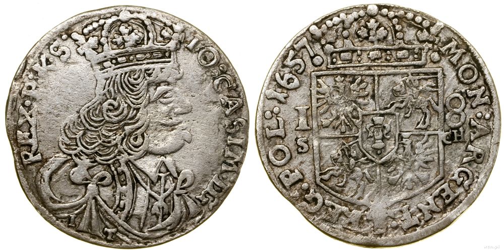 Polska, ort, 1657