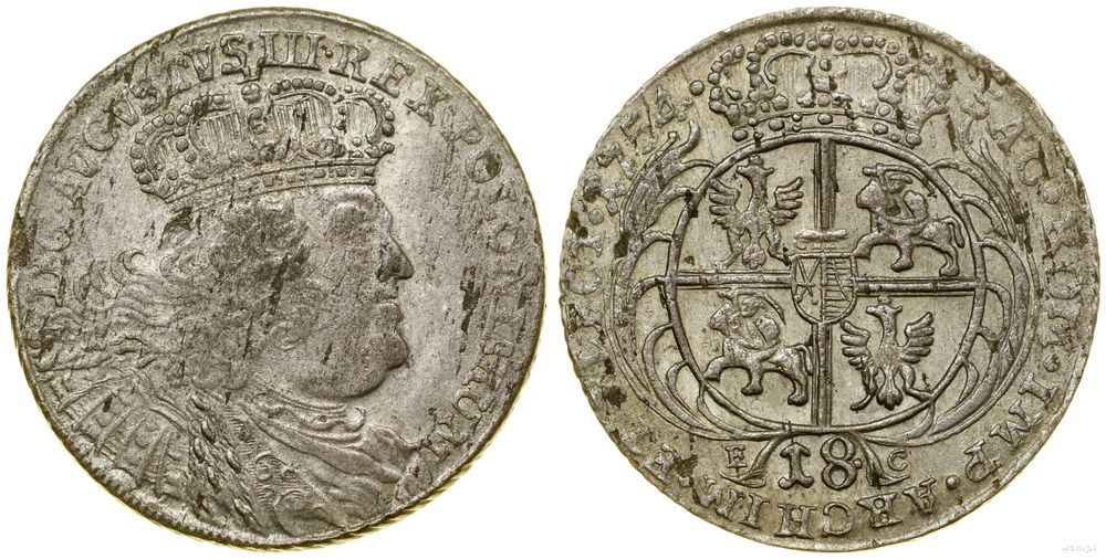 Polska, ort, 1754 EC