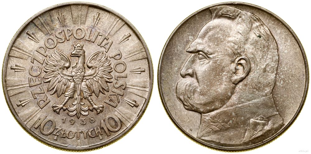 Polska, 10 złotych, 1938