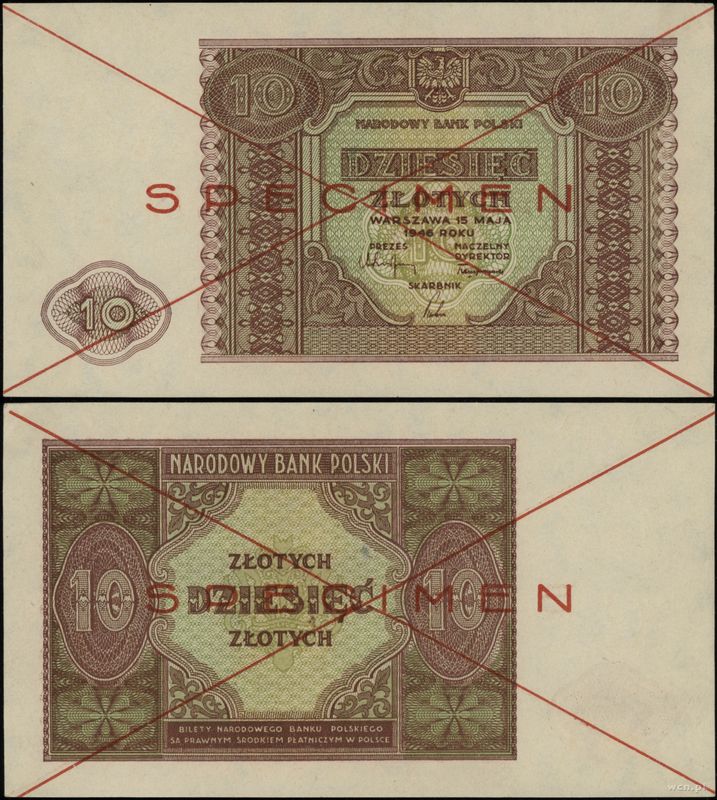 Polska, 10 złotych, 15.05.1946