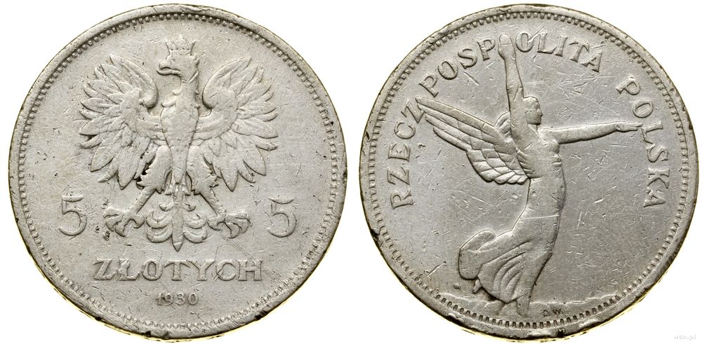 Polska, 5 złotych, 1930
