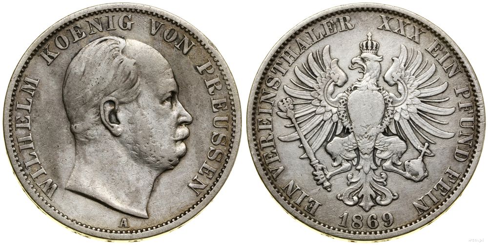 Niemcy, talar, 1869 A