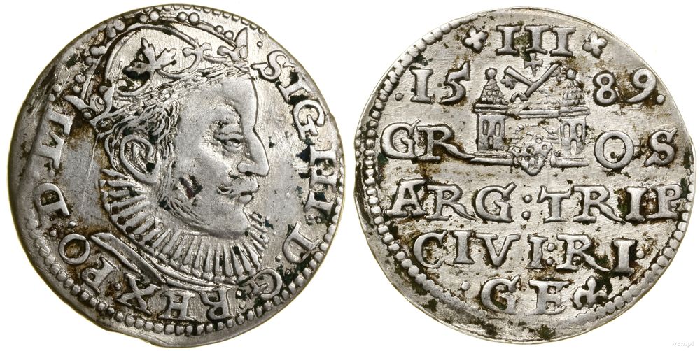 Polska, trojak, 1589