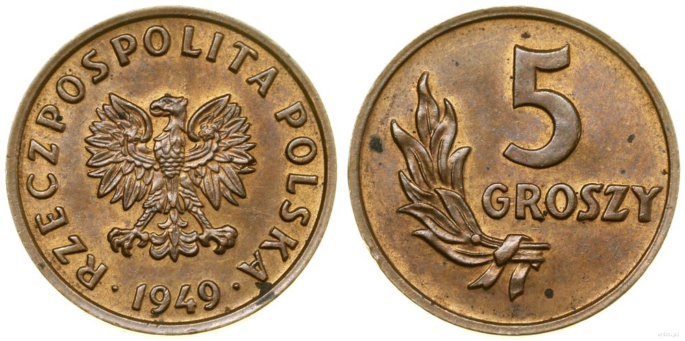 Polska, 5 groszy, 1949