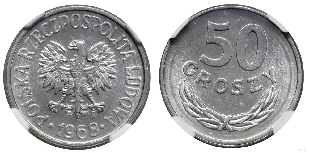 Polska, 50 groszy, 1968