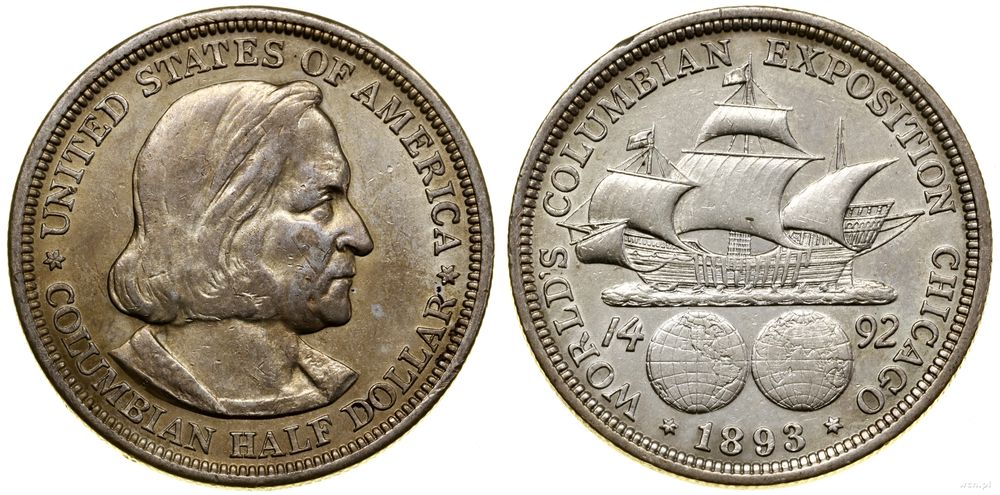 Stany Zjednoczone Ameryki (USA), 1/2 dolara, 1893
