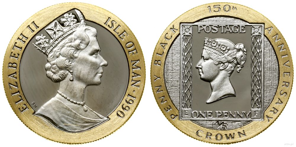 Wielka Brytania, 1/5 korony, 1990