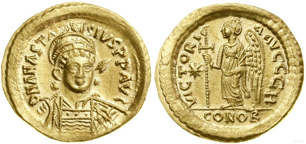 Bizancjum, solidus, (491–518)